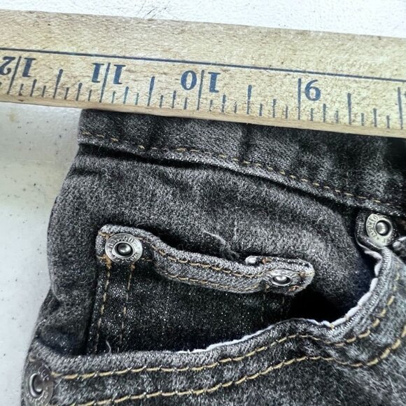 Wonder Nation Black Denim Jeans 7R Kids Slim Fit Adjustable Waist Cotton Blend - Picture 6 of 6